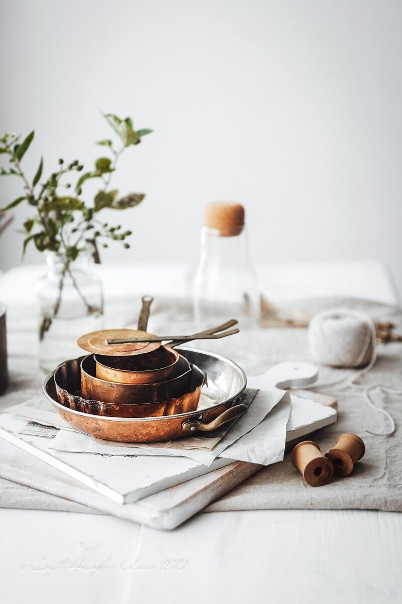 Photographie balance de cuisine flatlay