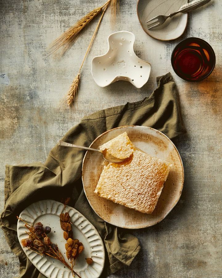 Photographie balance de cuisine flatlay
