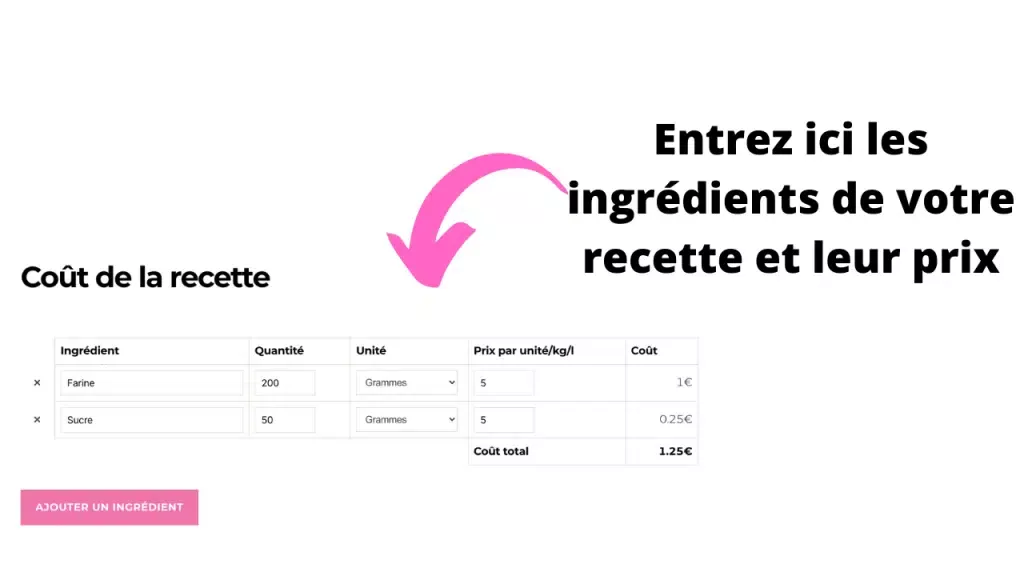 Mesure précision pâtisserie